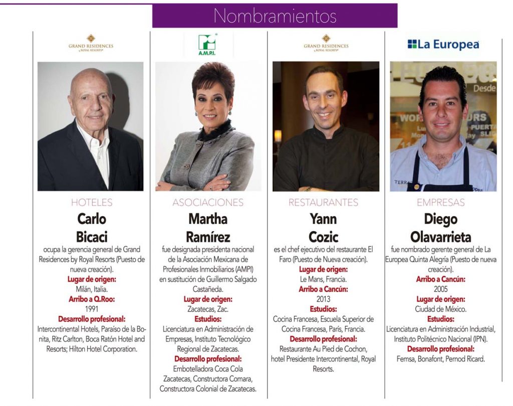 Carlo Bicaci , Martha Ramírez , Yann Cozic , Diego Olavarrieta 