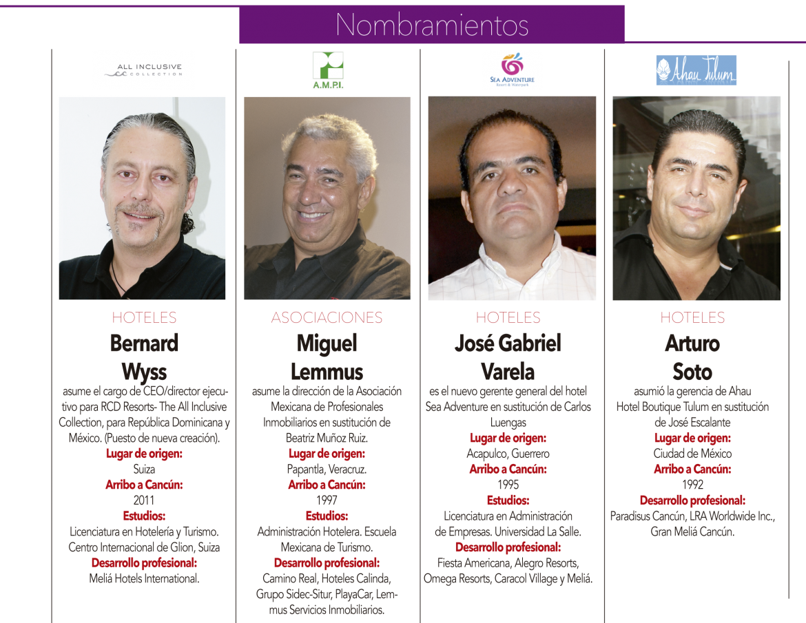 "Bernard Wyss" "Miguel Lemmus" "José Gabriel Varela" "Arturo Soto"