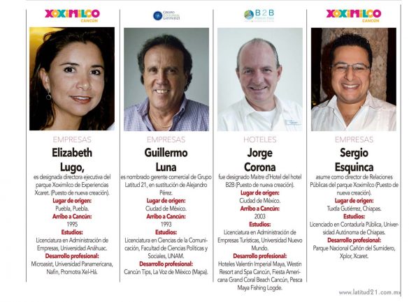 Elizabeth Lugo, Guillermo Luna , Jorge Corona , Sergio Esquinca